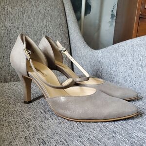 .. Paul Green Valetta Heel, Cashmere Metallic Suede (5.5 UK, 8.0 US)
